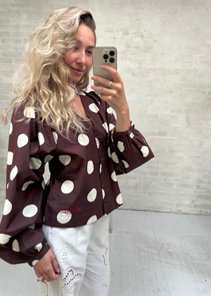 Ea skjorte Cream Dot Sissel Edelbo 